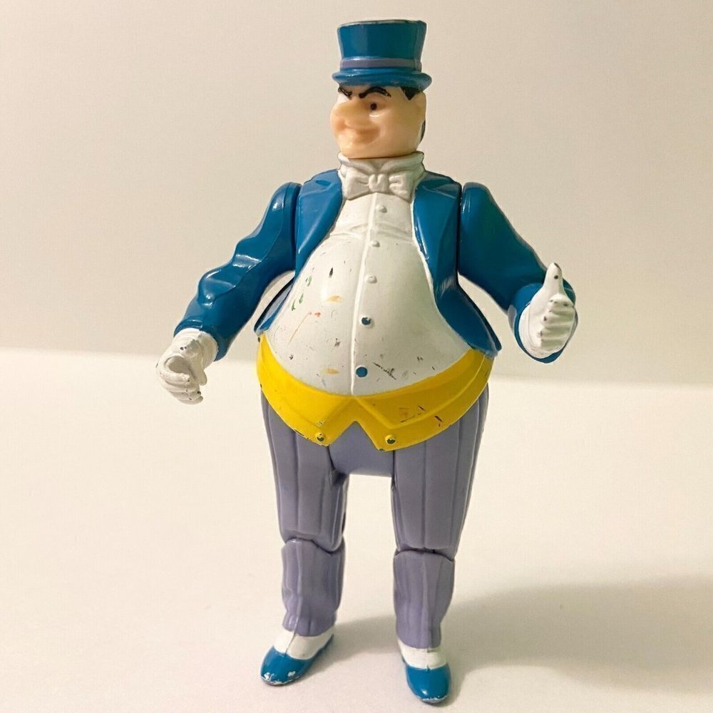 Vintage 1989 Batman Penguin Action Figure DC Comics 4 Inch Tall Toy